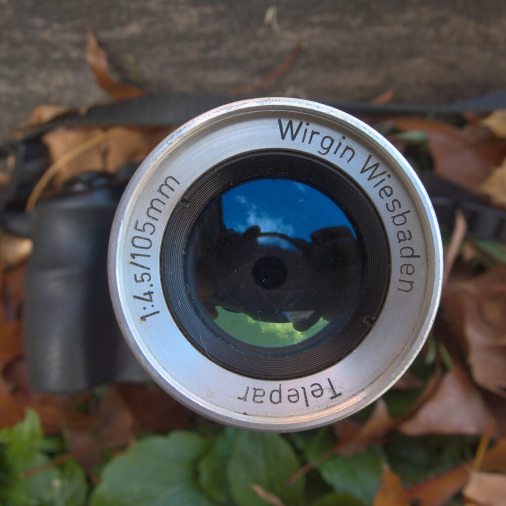 Front of the lens, labeled Wirgin Wiesbaden